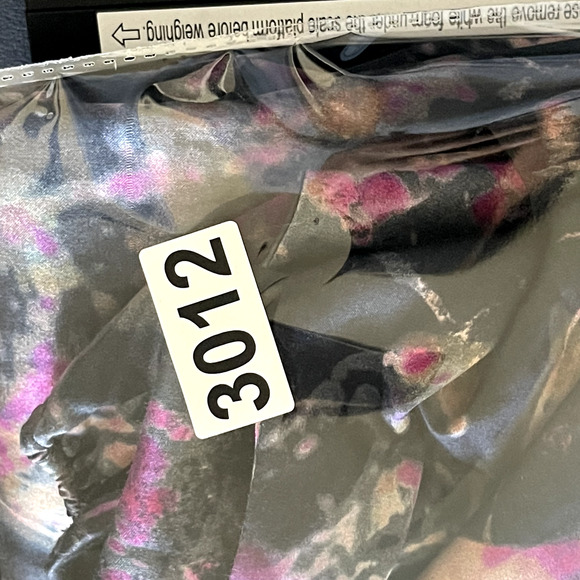 Tia Cibani Amethyst Satin Top Blouse Womens 4 Abstract Lagenlook Colorful NWT - Picture 15 of 15